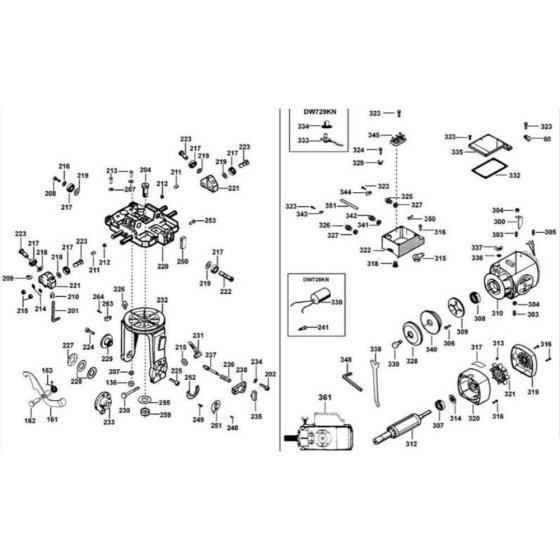 Rotor Assembly for DeWalt DW728KN