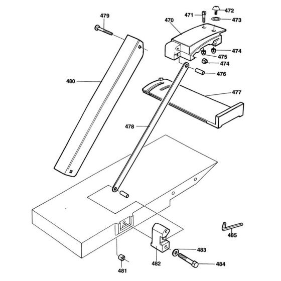 Guard Assembly for DeWalt DW733S