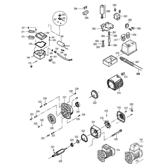 Motor Assembly for DeWalt DW733S