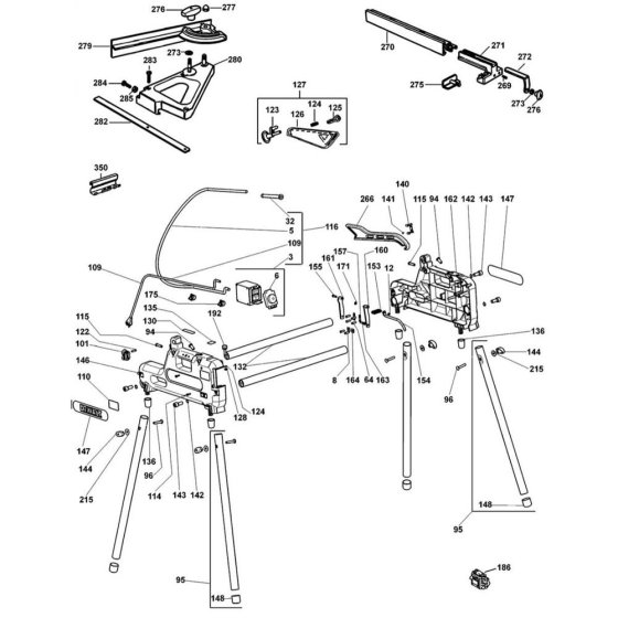 Field Assembly for DeWalt DW743