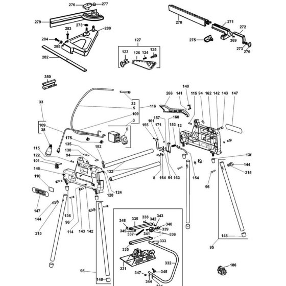 Fence Assembly for DeWalt DW743N