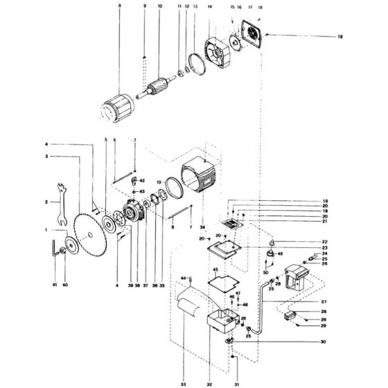 DeWalt DW8003 Main Assembly