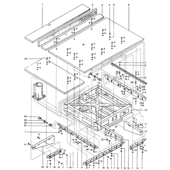 Main Assembly for DeWalt DW8103
