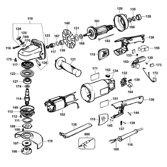 DeWalt DW831 Type 4 Assembly