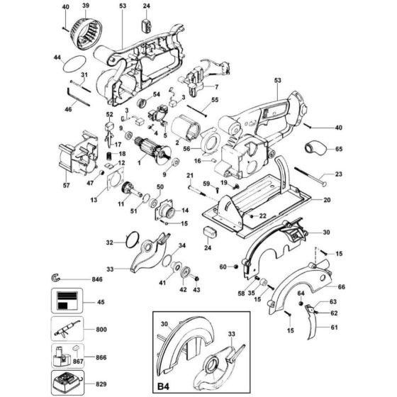 Main Assembly for DeWalt DW935K