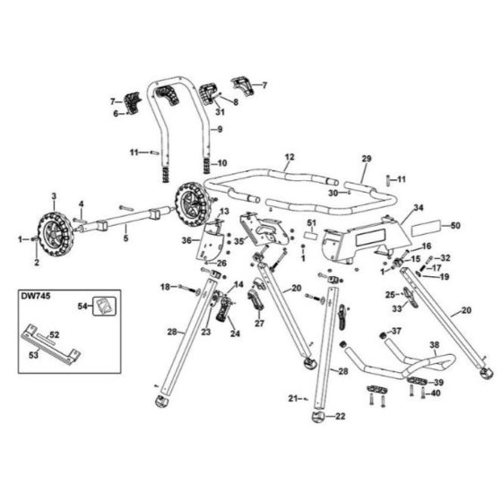 DeWalt DWE74911 Leg Stand