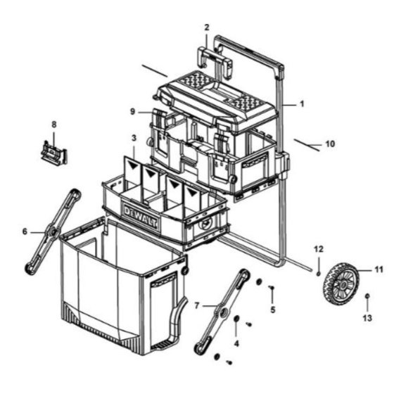 DeWalt DWST1-72339 Assembly