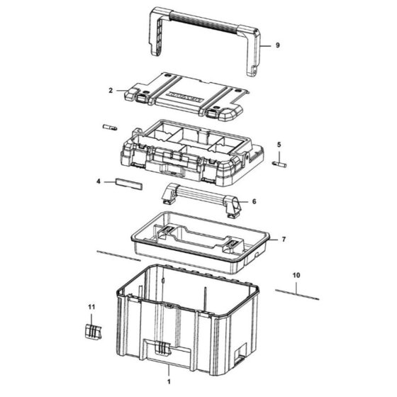 DeWalt DWST1-75694 Rack Assembly