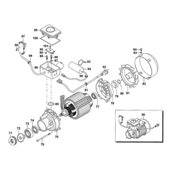Motor Assembly for DeWalt