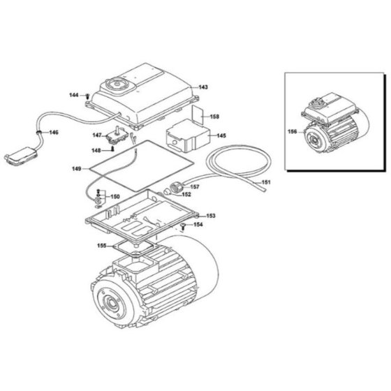 Motor Assembly for DeWalt DXPW005E