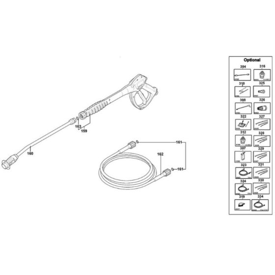 Handle Assembly for DeWalt DXPW006E
