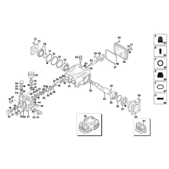Pump Assembly for DeWalt DXPW008E