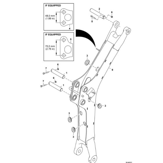 Boom Assembly for BobCat E10