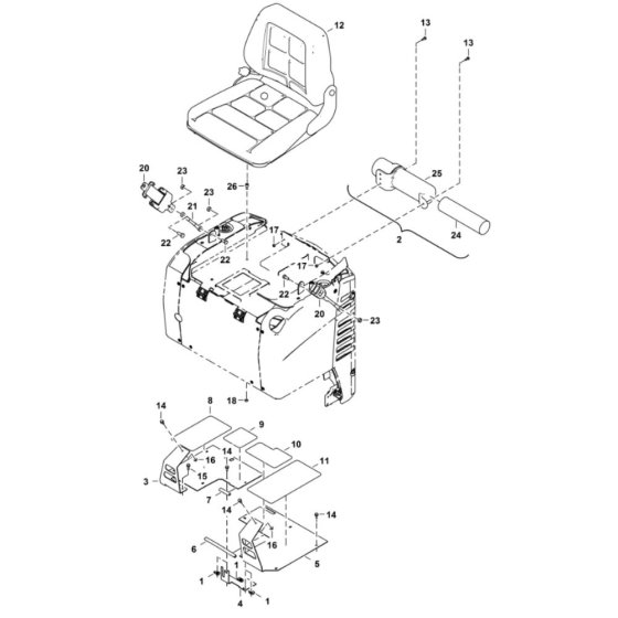 Operator CAB Seat Assembly