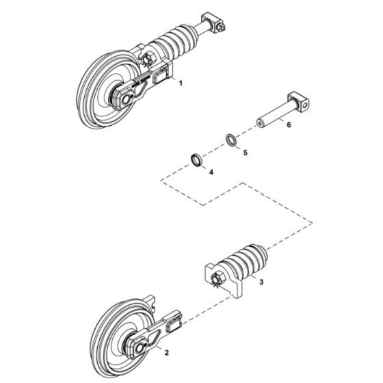 Track Tensioner & Front Roller