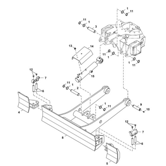 Blade Assembly for BobCat E20Z