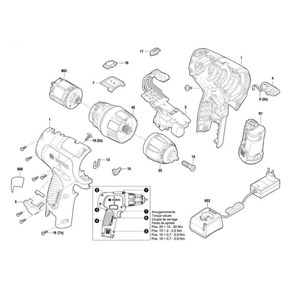 Bosch EasyImpact 12 Combi Assembly