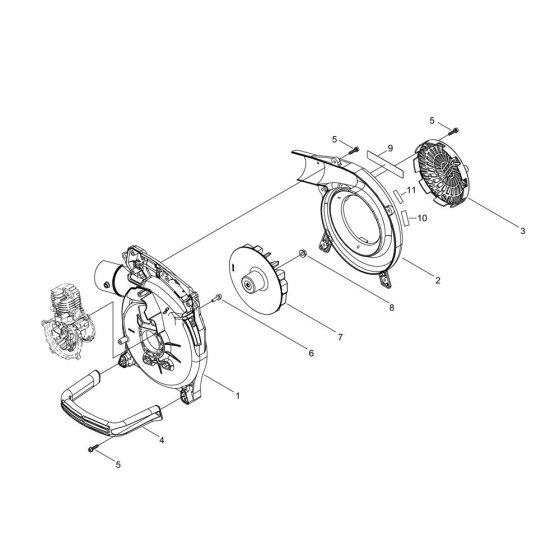 Fan Case for Shindaiwa EB221S