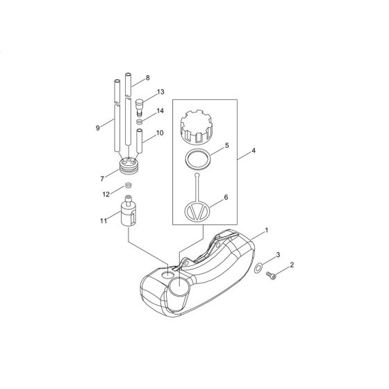 Fuel Tank for Shindaiwa EB250