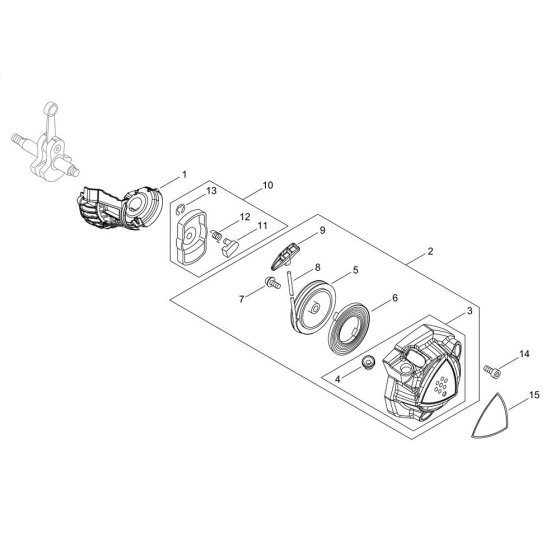 Recoil Starter for EB252 Blower