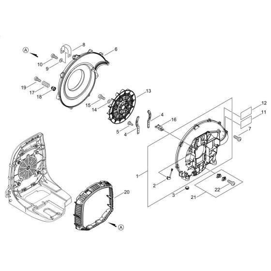Fan Case for Shindaiwa EB600RT