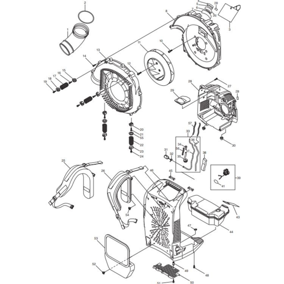 Fuel Tank Assembly for Makita