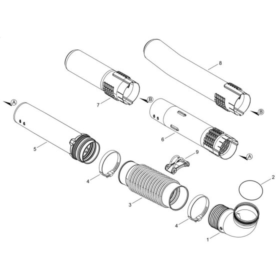 Pipe for Shindaiwa EB770