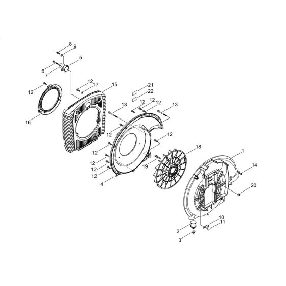 Fan Case for Shindaiwa Blower
