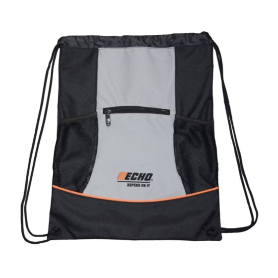 Echo Logo Grey and Black Beach Bag
