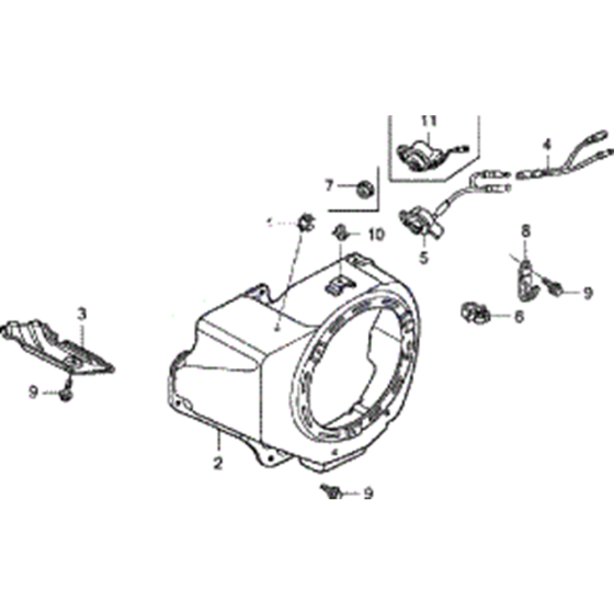 Fan Cover Assembly for Honda
