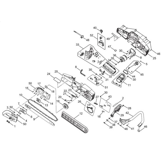 ECHO ECCS-58V Chainsaw Assembly