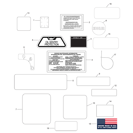 Kohler ECH630 Engine ID