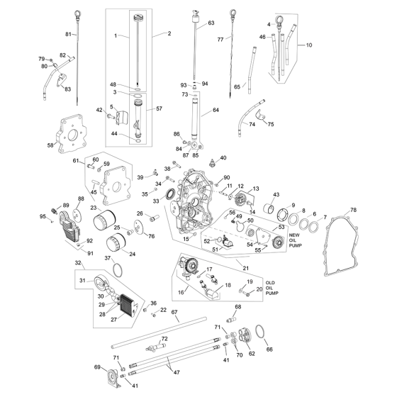 Lubrication for Kohler ECH740