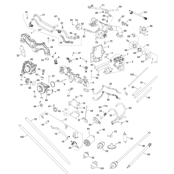 Fuel System for Kohler ECV630