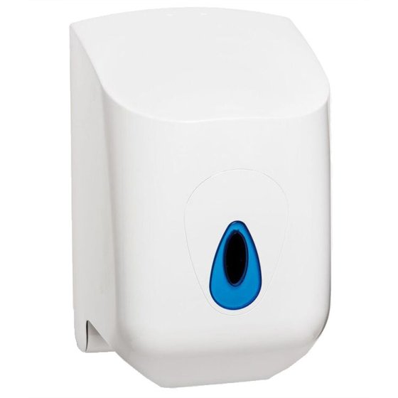 Esfina Centre-feed Plastic Dispenser Lockable - 1 Roll Capacity White