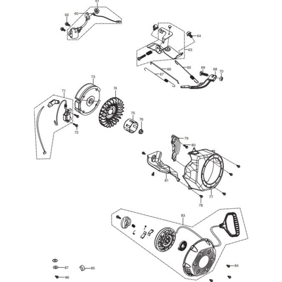 Flywheel Assembly for Makita