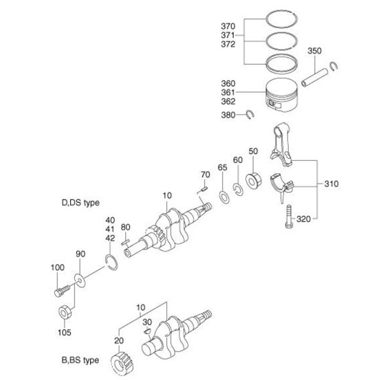 Crankshaft Piston Assembly