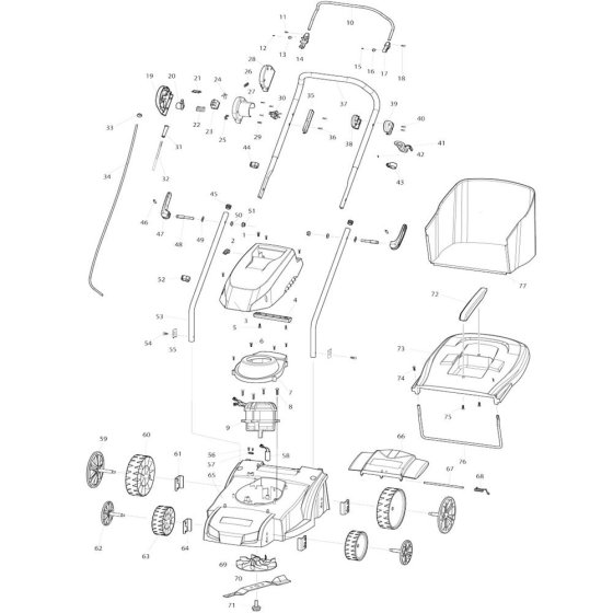 Makita ELM3710 Assembly