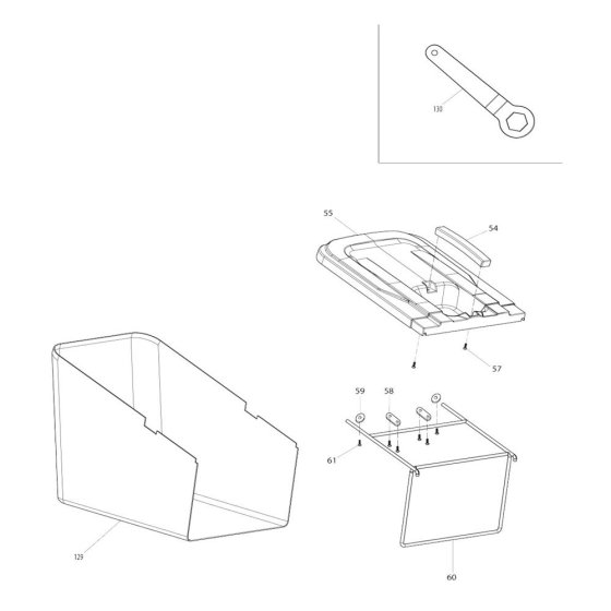 Grass Catcher for Makita ELM4110