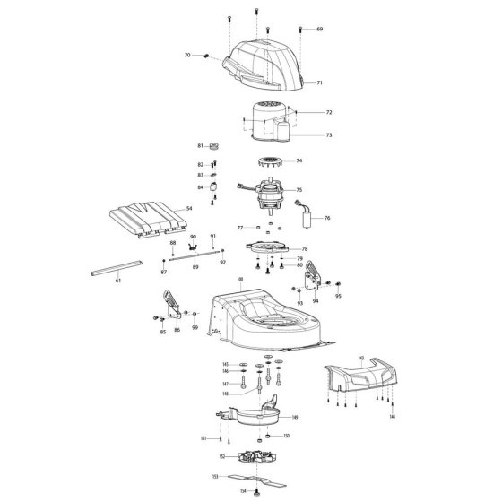 Deck & Motor Assembly for ELM4610