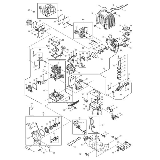 Makita EM2651LH Parts