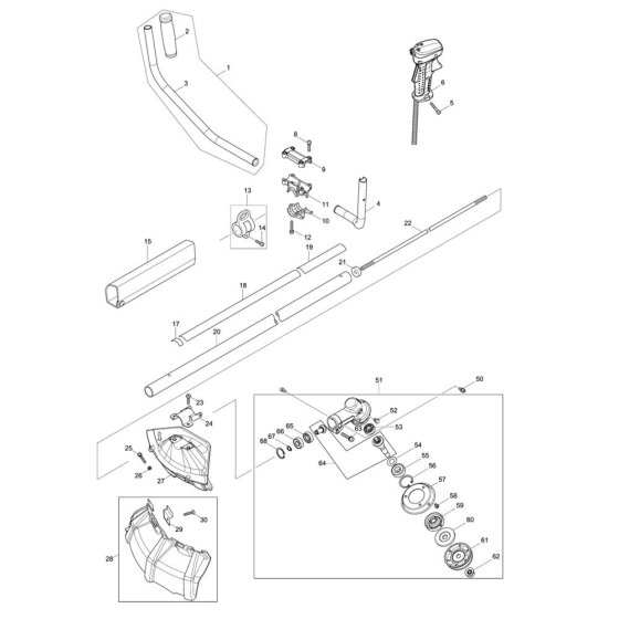Makita EM3400U Assembly