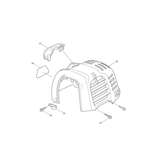 Cover Assembly for Makita EM4251