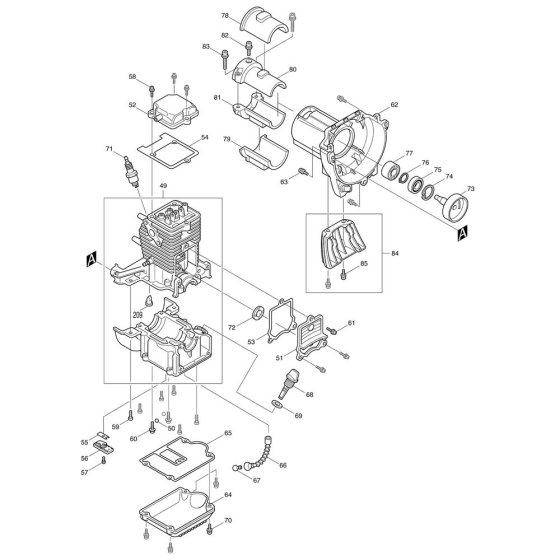 Cylinder, Rocker Assembly