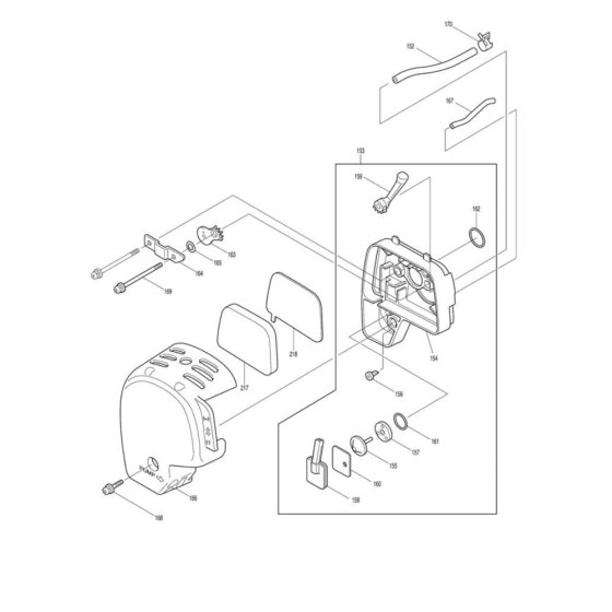 Air Filter for Makita EM4340L