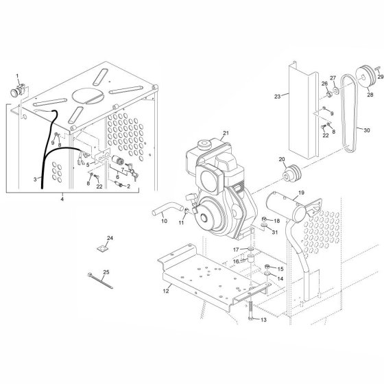 Engine Assembly for Yanmar