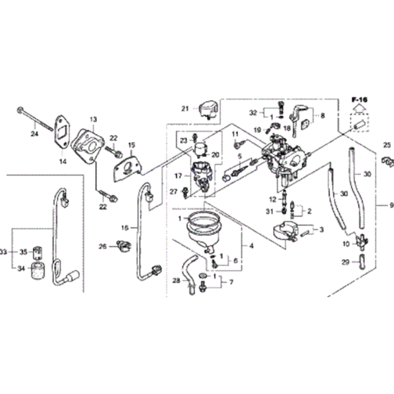 Carburettor Assembly for Honda EU20i