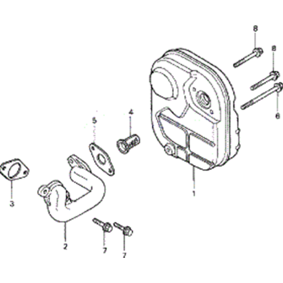 Muffler Assembly for Honda EU20i
