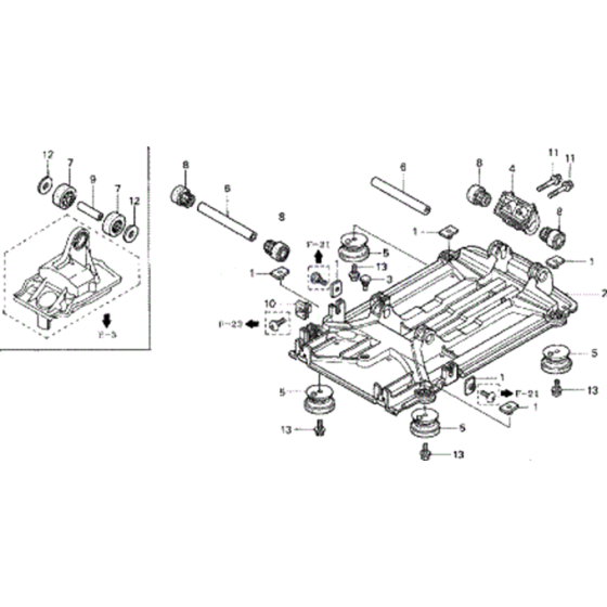 Under Cover Bed Plate Assembly