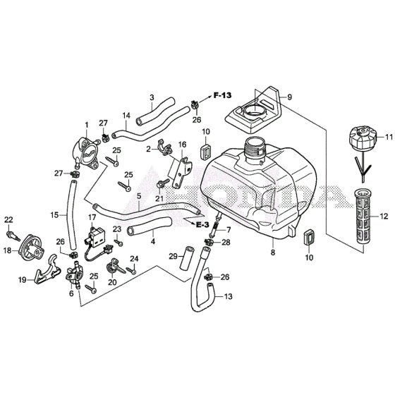 Fuel Tank for Honda EU22i